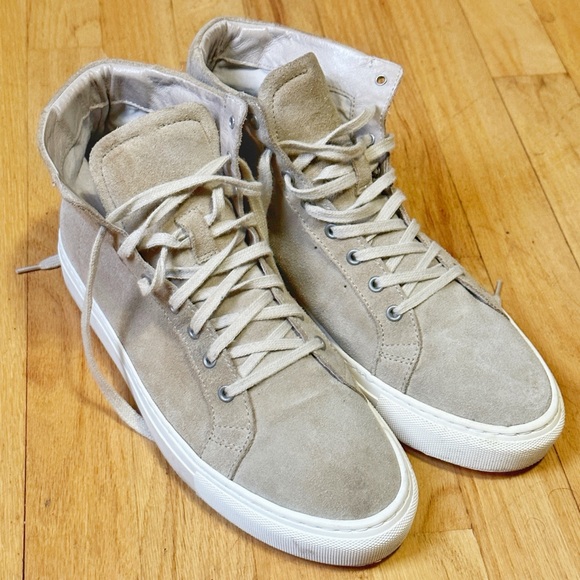 Saks Fifth Avenue Suede High Tops size 10.5 - Picture 4 of 7